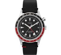 Timex Men's UFC Mechanical Street 45 mm Watch - Black PU Strap Gold-Tone Dial Gold-Tone Case TW2V86500