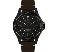 Timex Men's Analogue Watch with a Leather Strap Navi XL
