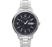 Timex Men's Chicago 45mm TW2V29200VQ, Stainless Steel/Blue/Silver-Tone