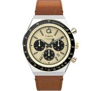 Timex Men's Chronograph Quarz Watch with Leather Strap TW2W64400