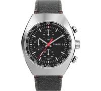 Timex Men's Chronograph Quartz Watch with a Leather Strap Legacy Tonneau Chrono