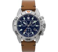 Timex Men's Chronograph Quartz Watch with Leather Strap TW2W16300