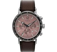 Timex Waterbury Brown Rose Chronograph Dial Watch TW2W47300