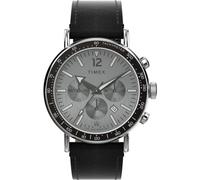 Timex Men's Chronograph Quartz Watch with Leather Strap TW2W47400
