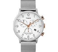 Timex Mens Chronograph Watch Waterbury, Silver