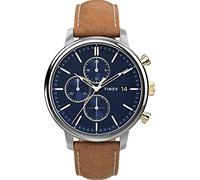 Timex Men's Chronograph Watch with a Leather Strap Chicago