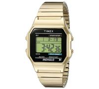 Timex Mens Classic Style Digital Watch Gold Tone With Night Light - T78677