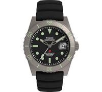 Timex Men's Deep Water Reef 41mm Watch, Black/Titanium/Black/Silver, Casual