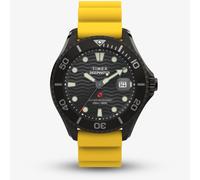 Timex Mens Deepwater Meridian 200 Yellow Rubber Strap Watch TW2W81700