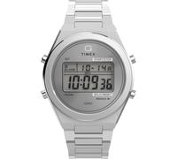 Timex Men's Digital Quartz Watch with a Stainless Steel Strap Q