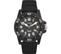 Timex Men's Diver 42mm Watch - Black Strap Black Dial Black Case, Black