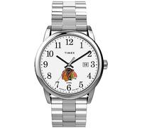 Timex Men's Easy Reader 38mm Watch with Expansion Band, Chicago Blackhawks, Easy Reader 38mm