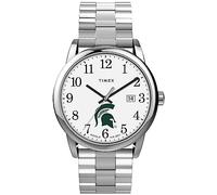 TIMEX Men's Easy Reader 38mm Watch with Expansion Band, Michigan State Spartans, Easy Reader 38mm