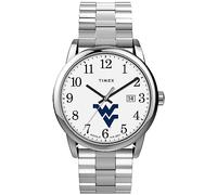 TIMEX Men's Easy Reader 38mm Watch with Expansion Band, West Virginia Mountaineers, Easy Reader 38mm