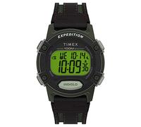 Timex Men's Expedition 41 mm Watch - Black Resin Two- Piece Digital Dial Green Case