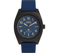 Timex Men's Expedition Capstone 39 mm Quartz Watch - Blue eco-Conscious Material Strap with Blue Dial TW2Y18200