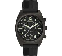 Timex Mens Expedition Capstone Chronograph 41mm - Black Two Piece Black Dial Gunmetal Case