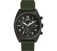 Timex Men's Expedition Capstone Chronograph 41mm Watch - Green Two- Piece Green Dial Gunmetal Case