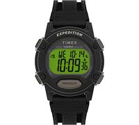 Timex Men's Expedition CAT 41mm Watch - Black Strap Digital Dial Black Case, Black