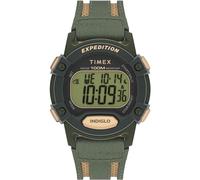 Timex Men's Expedition CAT5 41mm Watch - Green Strap Digital Dial Green Case