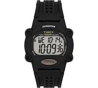 Timex Men's Expedition Digital CAT 39mm Watch - Black Case with Black Fabric & Leather Strap TW4B20400