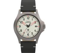 Timex Men's Expedition Field Post 38mm Watch - Black Strap Gray Dial Titanium Case