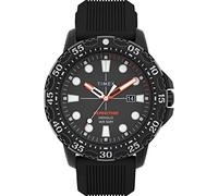 Timex Men's Expedition Gallatin 44mm Watch Black Silicone Strap - Black Dial case