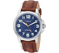 Timex Men's Watch Expedition Field TW4B160009J 40 mm Leather Strap Brown/Blue