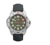 Timex Men's Expedition North 42 mm Watch - Black Eco-Friendly Two- Piece Green Dial Silver-Tone Case TW2W84200
