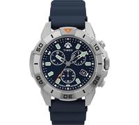 Timex Men's Expedition North 42 mm Watch - Blue Silicone Two- Piece Blue Dial Titanium Case