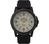 Timex Men's Expedition Ridge 45mm Watch - Black Strap Tan Dial Gunmetal Case