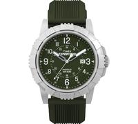 Timex Men's Expedition Ridge 45mm Watch, Green/Silver-Tone/Green
