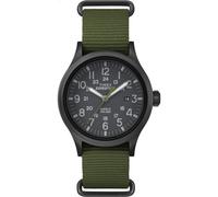Timex Men's Expedition Scout 40mm Watch - Black Case Black Dial with Green Fabric Strap
