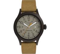 Timex Men's Expedition Scout 40mm Watch, Brown/Gunmetal/Tan, Classic