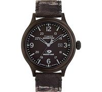 Timex Men's Expedition Scout 43mm Analog Quartz Leather Strap, Camouflage, 20 Casual Watch (Model: TW2U21100)