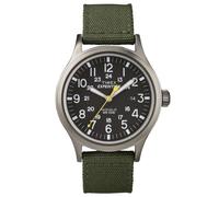 Expedition Men's Quartz Watch with Black Dial Analogue Display and Green Nylon Strap T49961SU