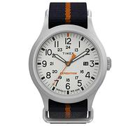 Timex Men's Expedition Sierra 40 mm Watch - Blue Fabric Strap and White Dial TW2V22800