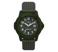 Timex Men's Expedition Timber 42 mm Quartz Watch - Green Silicone Strap with Green Dial TW4B34700