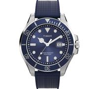 Timex Men's Harborside Coast 44 mm Watch - Blue Synthetic Strap and Blue Dial TW2Y05000