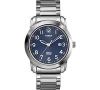 Timex Men's Watch Highland Street Silver-Tone/Blue Quartz
