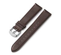 Timex Men's Two-Piece 20mm Quick-Release Strap, Brown Stitched/Silver-Tone, Modern