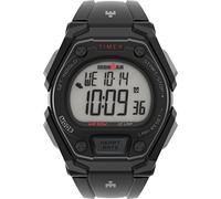 Timex Men's Ironman Classic 43mm Watch - Black Strap with Orange Accents, Black/Red