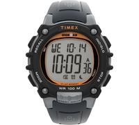 Timex Men's Ironman Essential 44 mm Watch - Gray PU Strap Digital Dial Gray Case TW5M64500