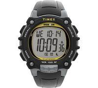 Timex Men's Ironman Essential 44 mm Watch - Black PU Strap Digital Dial Gray Case TW5M64600