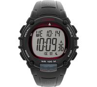Timex Men's Ironman Essential 44 mm Watch - Black PU Strap Digital Dial Black Case TW5M64400