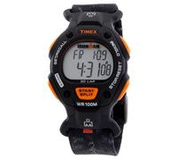 Timex Men's Ironman Modern Vintage 38mm Watch - Black Strap Digital Dial Black Case, Black/Black/Digital/Orange, Sport