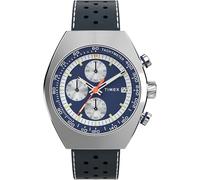 Timex Men's Legacy Tonneau 42mm Watch - Blue Two- Piece Blue Dial Stainless Steel Case