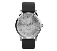 Timex Men's Main Street 38mm Watch - Black Strap Silver-Tone Dial Silver-Tone Case
