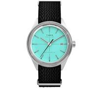 Timex Men's Marlin 40mm Watch, Black/Stainless Steel/Blue, Modern