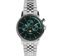 Timex Men's Marlin 40mm Watch, Stainless Steel/Stainless Steel/Green, Modern